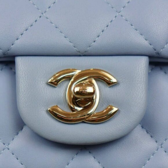 Chanel Blue Mini Flap Lambskin - Picture 2 of 13